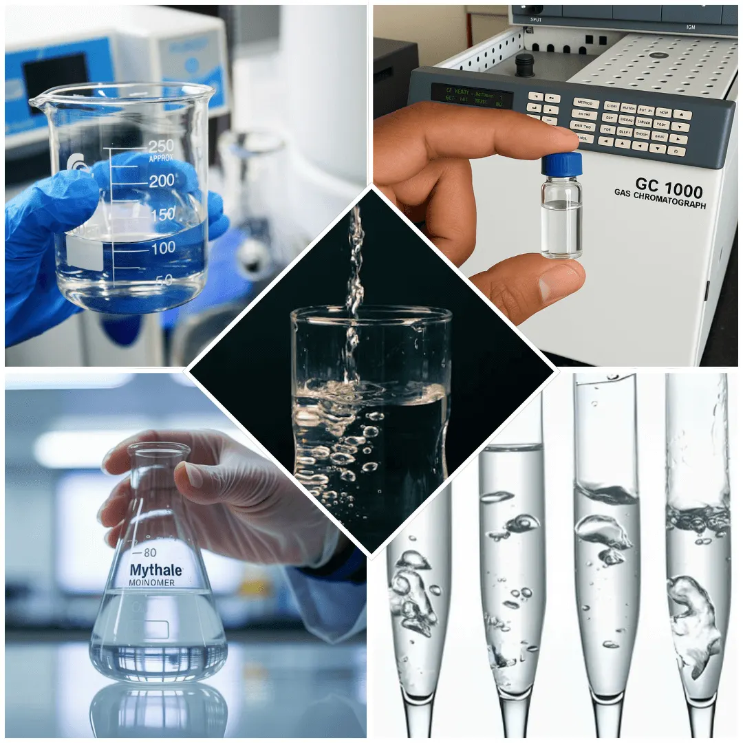 Methyl methacrylate is the liquid monomer from which PMMA is synthesized