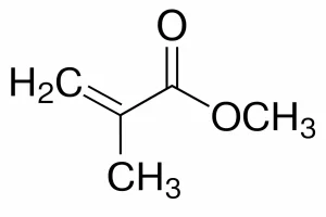 Methyl Methacrylate Monomer - MMA chemical compound with the formula CH₂=C(CH₃)COOCH₃