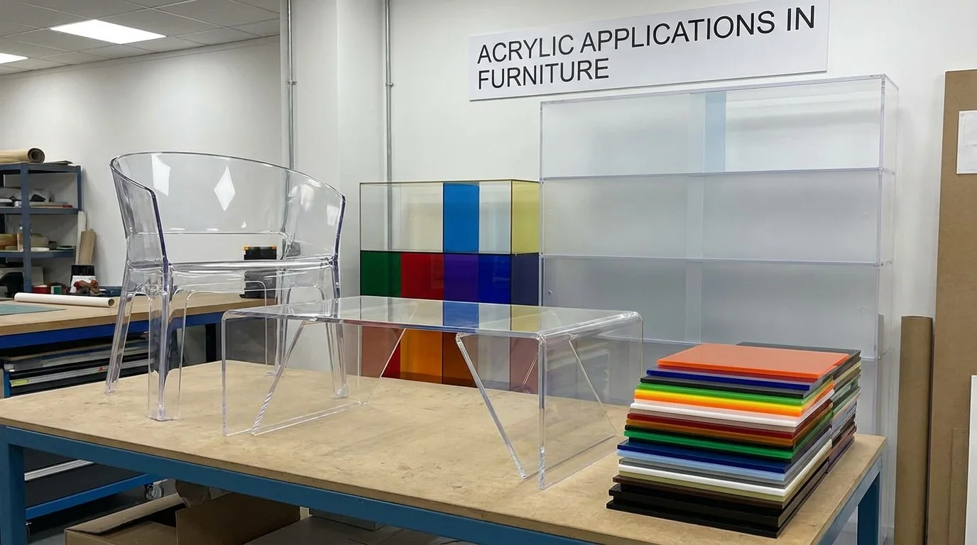 acrylic sheet applications in furniture